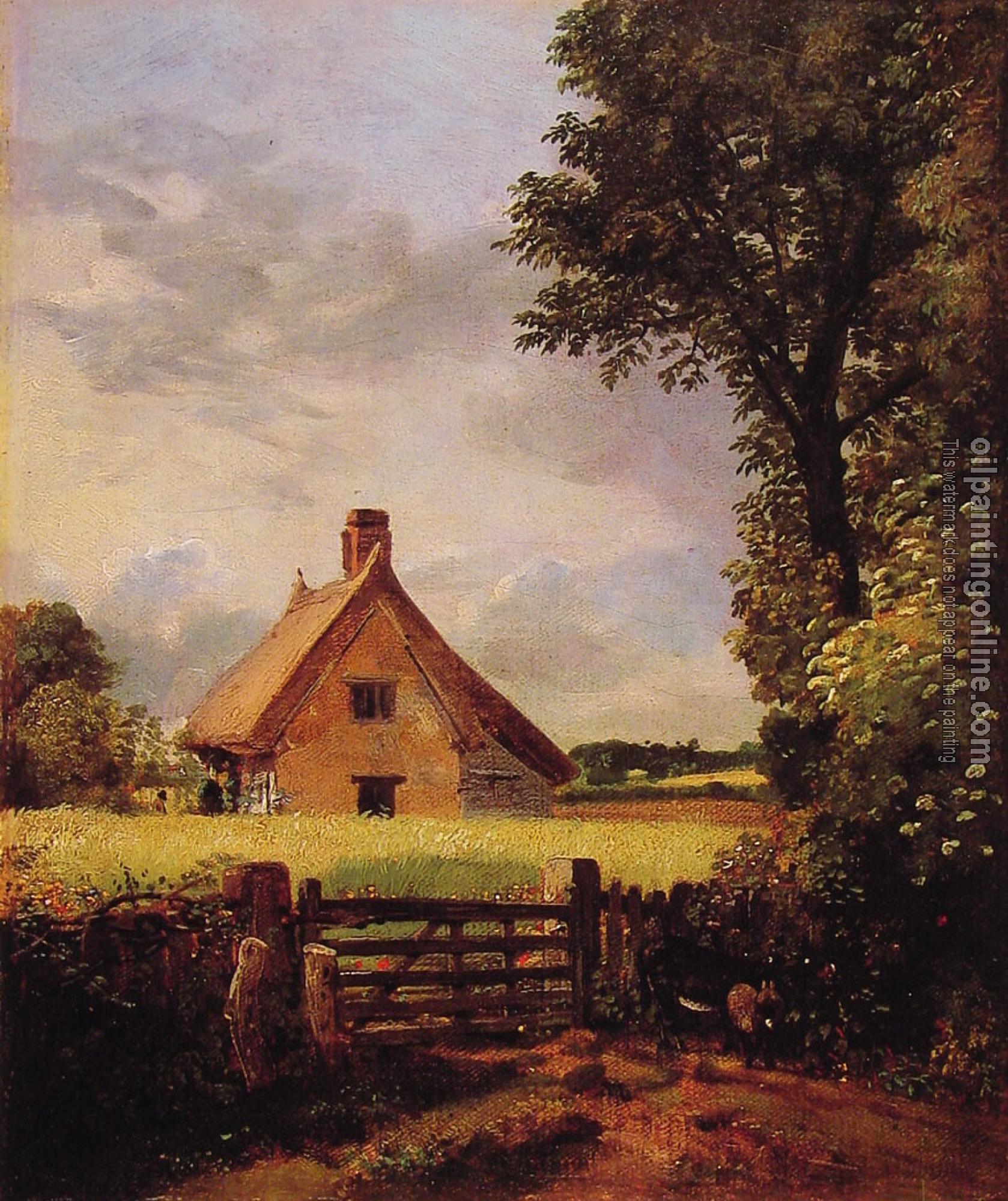 Constable, John - A Cottage in a Cornfield